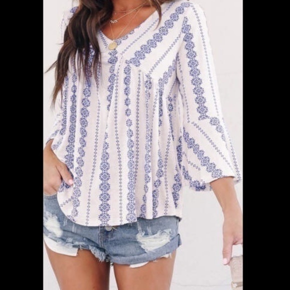 Boho Top​ NWT​​​ - Picture 1 of 3